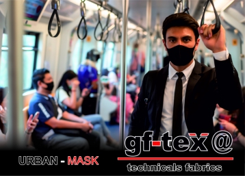 Tejidos para mascarillas personalizadas de uso diario. Nuestras tecnologías aplicadas a nuestros tejidos. GF Tex@ URBAN MASK.